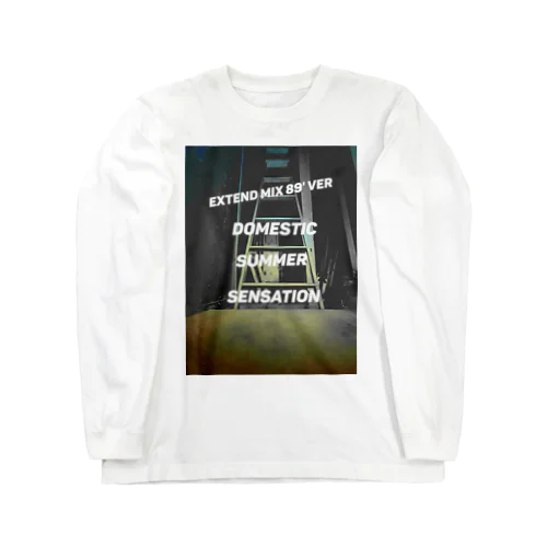 80年代バブル期のテクノ系CDジャケット風 Long Sleeve T-Shirt