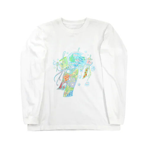 クラゲの風鈴たち ♪( ´ε ｀๑)ノ Long Sleeve T-Shirt