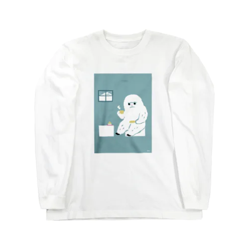 未確認Tシャツ＜家でティーするイエティ＞ Long Sleeve T-Shirt