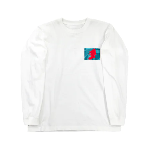 わたがしデザイン（青・赤） Long Sleeve T-Shirt