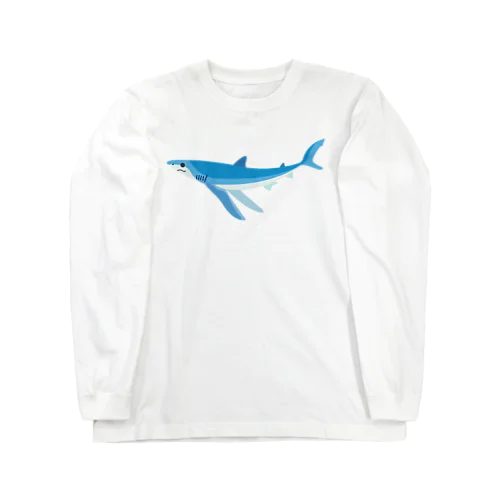 シンプルなヨシキリザメ Long Sleeve T-Shirt