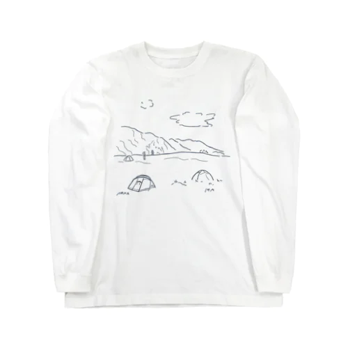 山とキャンプ Long Sleeve T-Shirt