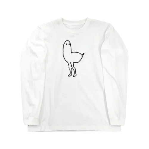 人間の足がはえた鳥 Long Sleeve T-Shirt