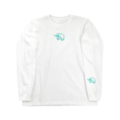 ぺろカエル（うすみどり） Long Sleeve T-Shirt