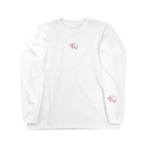 ぺろカエル（ピンク小） Long Sleeve T-Shirt