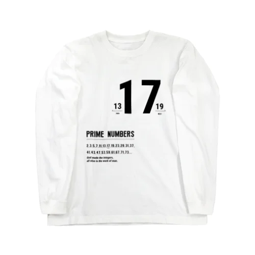 素数デザイン Long Sleeve T-Shirt