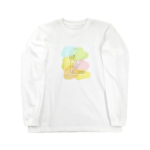 カラフルレッサーパンダ　 Long Sleeve T-Shirt