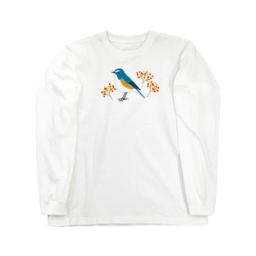 ルリビタキ Long Sleeve T-Shirt