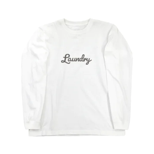 【裏表】ランドリーくまさん 洗濯表示 Long Sleeve T-Shirt