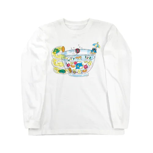 ペンギンとフルーツポンチ Long Sleeve T-Shirt