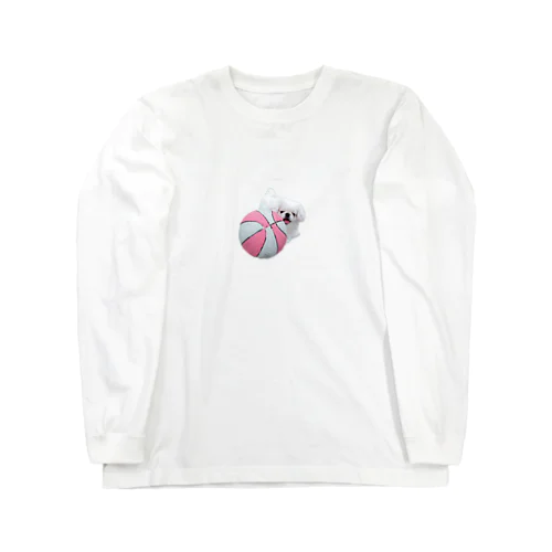 バスケとペキニーズ Long Sleeve T-Shirt