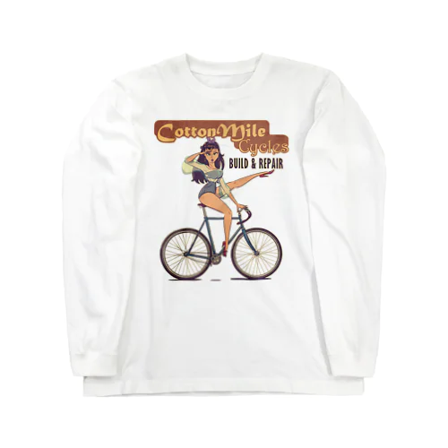 "Cotton Mile Cycles" ロングスリーブTシャツ