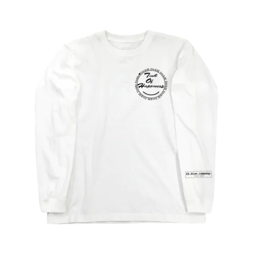 Time of happiness (ブラックロゴ) Long Sleeve T-Shirt