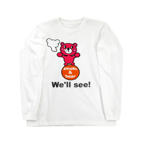 玉のりモクモックマ ピンク Long Sleeve T-Shirt