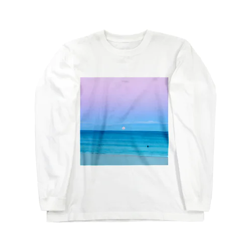 水瓶座満月のボンダイビーチ ロングスリーブTシャツ