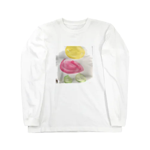 顔彩まるくん Long Sleeve T-Shirt