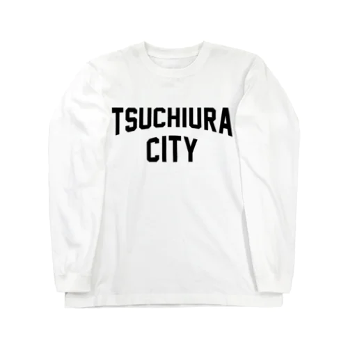 土浦市 TSUCHIURA CITY ロゴブラック ロングスリーブTシャツ