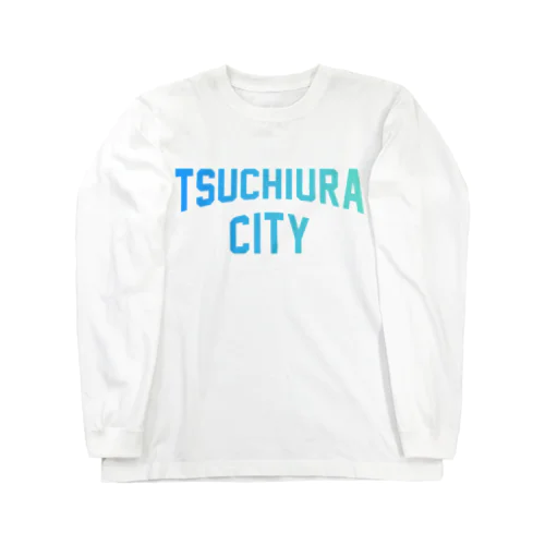 土浦市 TSUCHIURA CITY ロゴブルー Long Sleeve T-Shirt