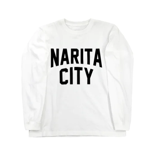 成田市 NARITA CITY ロゴブラック Long Sleeve T-Shirt