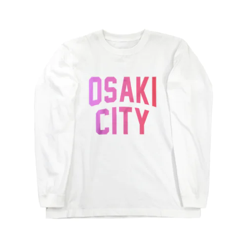 大崎市 OSAKI CITY　ロゴピンク Long Sleeve T-Shirt