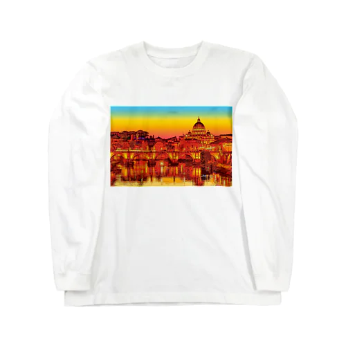 イタリア ローマの夕暮れ Long Sleeve T-Shirt