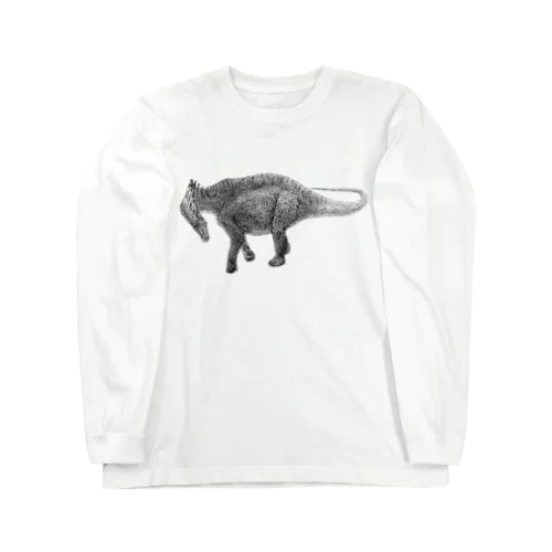 Amargasaurus（白黒） ロングスリーブTシャツ