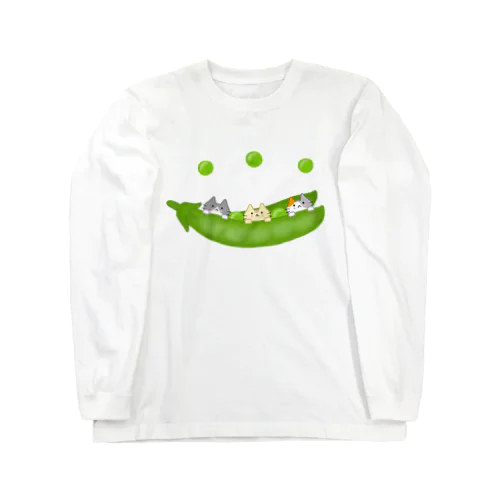 えんどう豆にゃ Long Sleeve T-Shirt