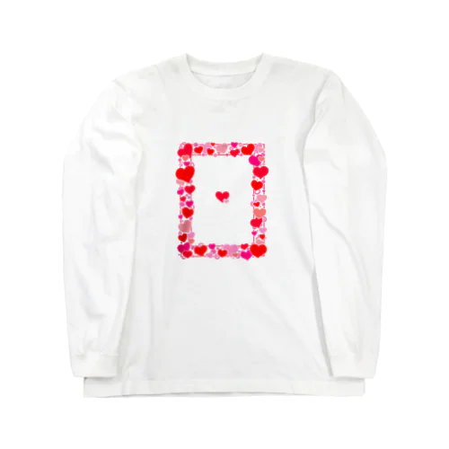 赤のフレーム Long Sleeve T-Shirt