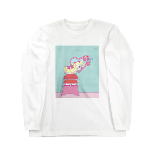 ぷーちゃん・お化粧編 ロングスリーブTシャツ