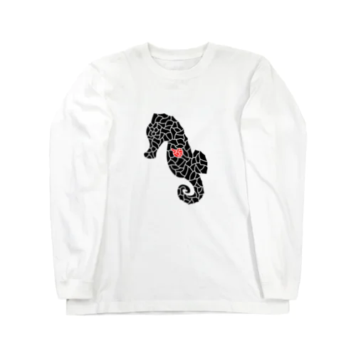 『tiles』Sea horse Long Sleeve T-Shirt