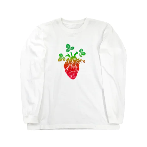 Strawberry Moonな心臓 ロングスリーブTシャツ