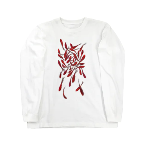 点描画きんぎょ Long Sleeve T-Shirt