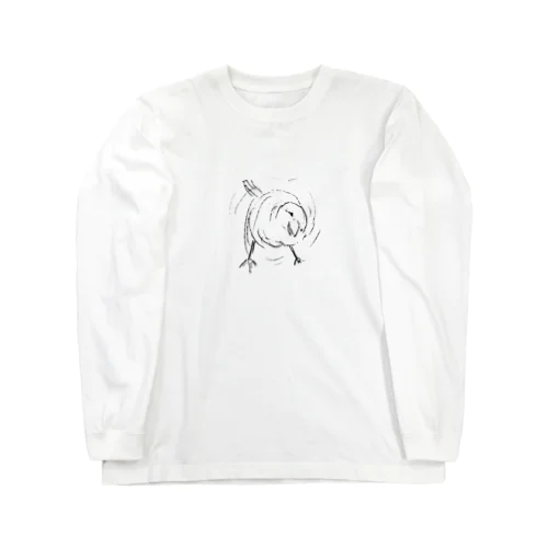 ぶるぶるする鳥 Long Sleeve T-Shirt