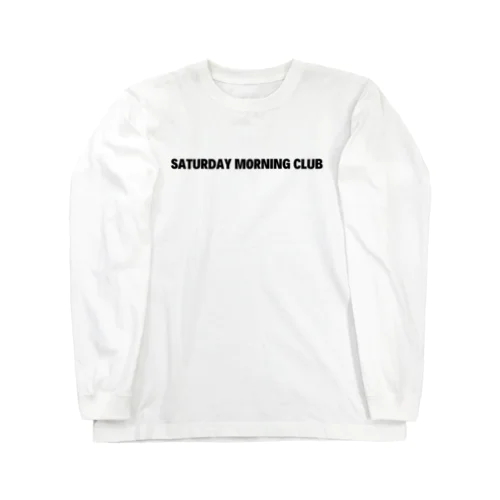 サタデーモーニングクラブ 白×黒 Long Sleeve T-Shirt