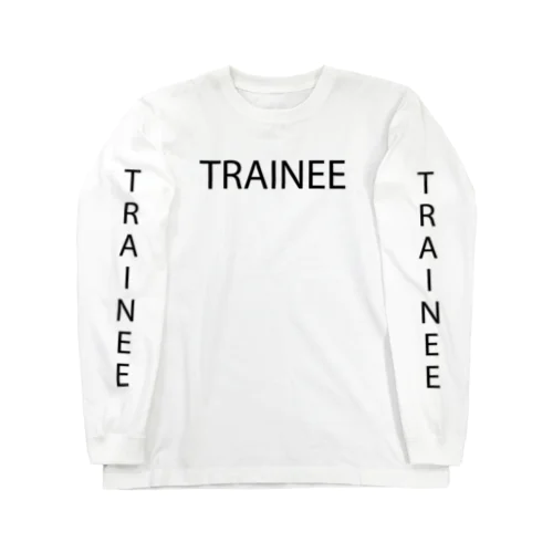 TRAINEE letter BK ロングスリーブTシャツ