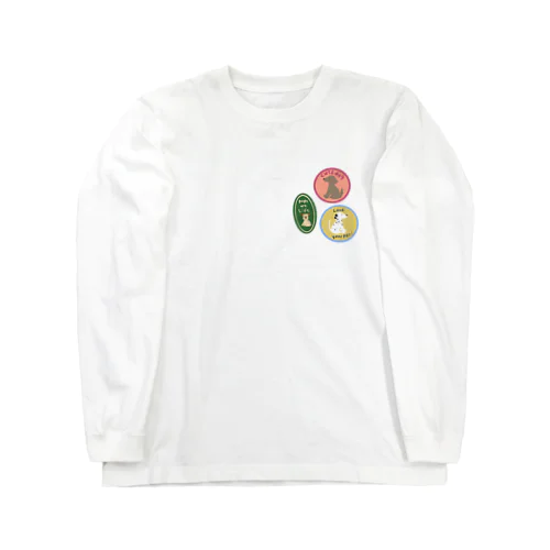 sticker風 Long Sleeve T-Shirt