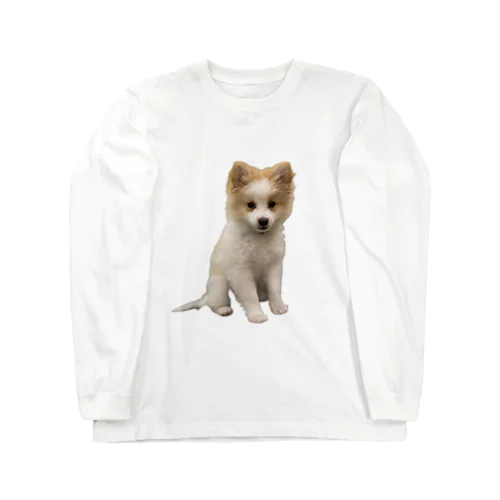 実家。謎犬。 ロングスリーブTシャツ