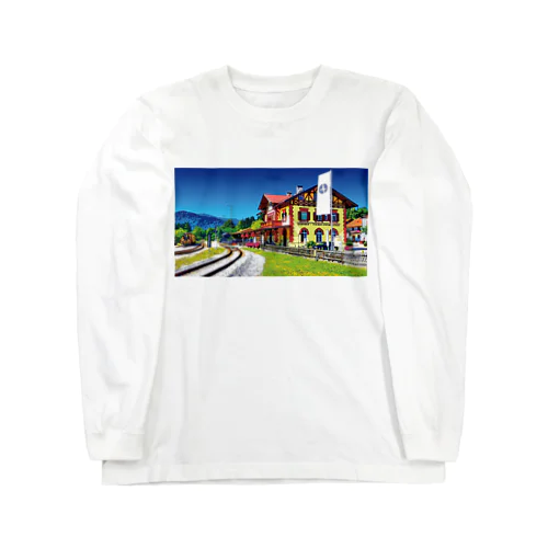 ドイツ グミュントの駅舎 Long Sleeve T-Shirt