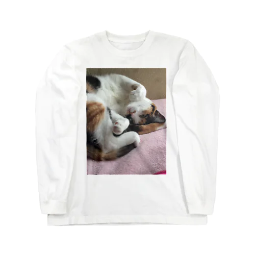 愛猫モモ Long Sleeve T-Shirt