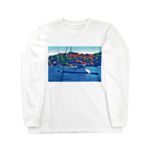 フランス コート・ダジュールのヨット Long Sleeve T-Shirt