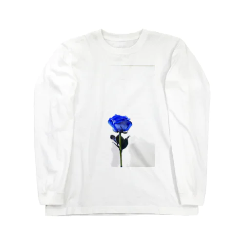 blue rose《digital》 ロングスリーブTシャツ