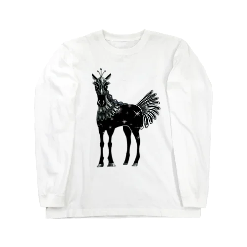 Horse シンピ Long Sleeve T-Shirt