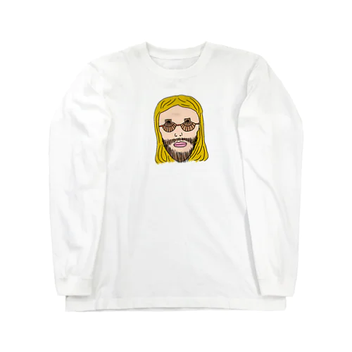 ホタテ眼鏡の男　カラーver Long Sleeve T-Shirt