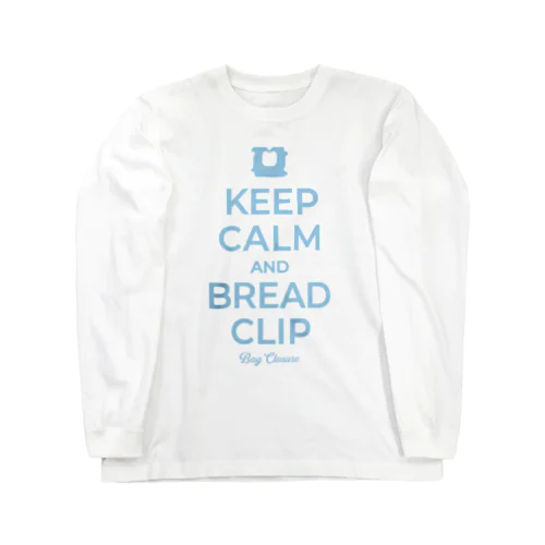 KEEP CALM AND BREAD CLIP [ライトブルー] ロングスリーブTシャツ