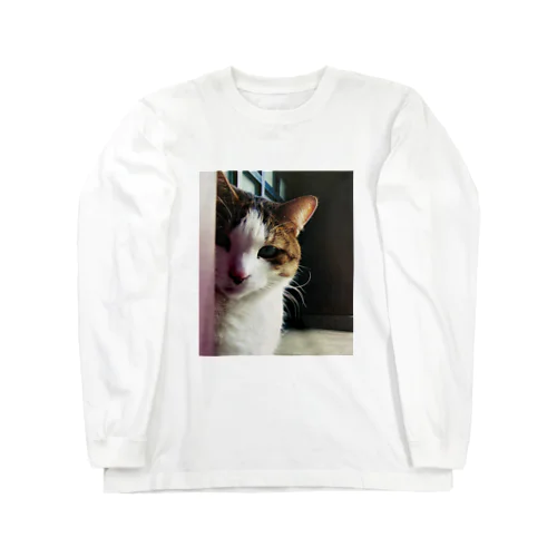 チラッと猫 Long Sleeve T-Shirt