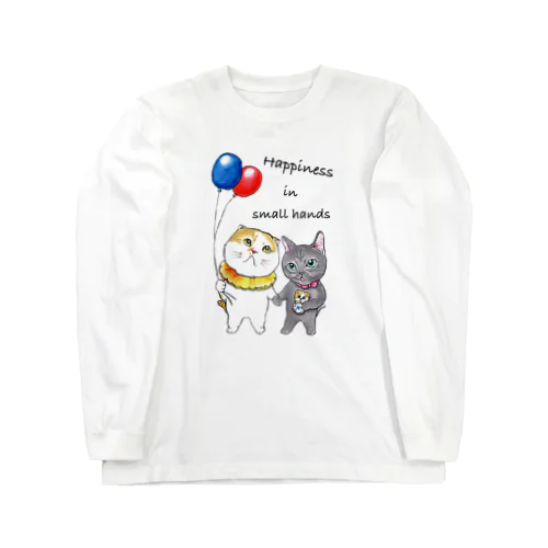 Happiness in small hands🎈🎈🐈🐈② Long Sleeve T-Shirt