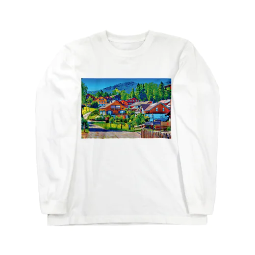 オーストリア シュヴァルツェンベルクの街並み Long Sleeve T-Shirt