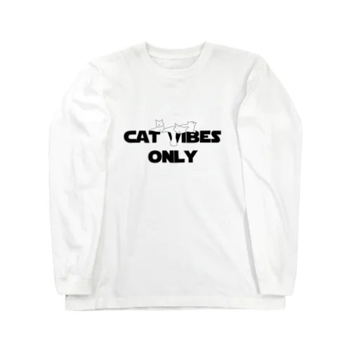 CAT VIBES ONLY ロングスリーブTシャツ