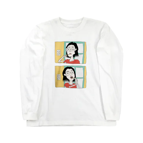 朝の習慣 Long Sleeve T-Shirt