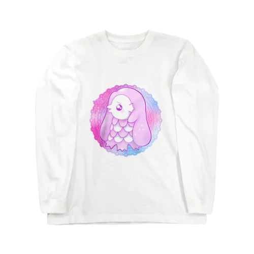 ぴえんゆめかわアマビエ　文字あり Long Sleeve T-Shirt